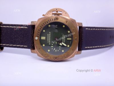 Swiss Grade Replica Panerai Luminor Submersible Bronzo Green Dial - 47MM